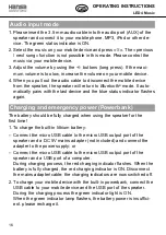 Preview for 16 page of Hansa LED 4 Music 41-5010.685 Operating Instructions Manual