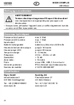 Preview for 26 page of Hansa LED 4 Music 41-5010.685 Operating Instructions Manual