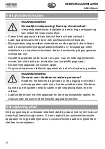 Preview for 28 page of Hansa LED 4 Music 41-5010.685 Operating Instructions Manual