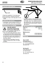 Предварительный просмотр 20 страницы Hansa LED 4 Stars Operating Instructions Manual