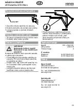 Предварительный просмотр 23 страницы Hansa LED 4 Stars Operating Instructions Manual