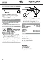 Предварительный просмотр 26 страницы Hansa LED 4 Stars Operating Instructions Manual