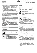 Preview for 6 page of Hansa LED 4 Work Operating Instructions Manual