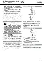 Preview for 7 page of Hansa LED 4 Work Operating Instructions Manual