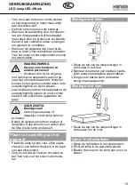 Preview for 19 page of Hansa LED 4 Work Operating Instructions Manual