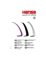 Hansa LED Scala Operating Instructions Manual preview