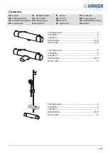 Предварительный просмотр 3 страницы Hansa MICRA 4815 0171 Installation And Maintenance Manual