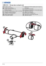 Предварительный просмотр 8 страницы Hansa MICRA 4815 0171 Installation And Maintenance Manual