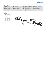 Предварительный просмотр 15 страницы Hansa MICRA 4815 0171 Installation And Maintenance Manual