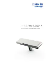 Hansa MURANO X 5605 2200 Installation And Maintenance Manual preview