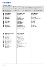 Preview for 14 page of Hansa MURANO X 5605 2200 Installation And Maintenance Manual