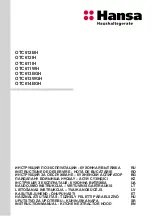 Hansa OTC611IH Instruction Manual preview