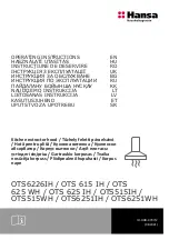 Предварительный просмотр 1 страницы Hansa OTS6226IH Operating Instructions Manual