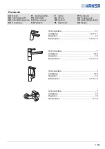 Предварительный просмотр 3 страницы Hansa TWIST 0901 2283 Installation And Maintenance Manual