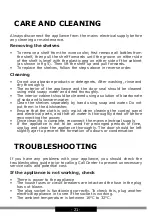 Preview for 21 page of Hansa WCF1K Series Operating Instructions Manual