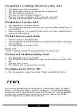 Preview for 22 page of Hansa WCF1K Series Operating Instructions Manual