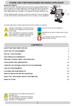 Preview for 2 page of Hansa ZIM 434 B Operating Instructions Manual