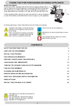 Preview for 2 page of Hansa ZIM 476 H Operating Instructions Manual