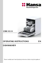 Hansa ZWM 616 IH Operating Instructions Manual предпросмотр