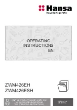 Предварительный просмотр 1 страницы Hansa ZWM426EH Operating Instructions Manual