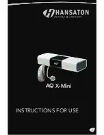 Hansaton AQ X-mini Instructions For Use Manual preview