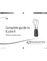 Hansaton iCube II Complete Manual preview