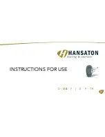 Preview for 1 page of Hansaton WL002ITE Instructions For Use Manual