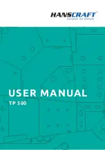 HANSCRAFT TP 500 User Manual preview
