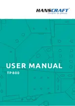 HANSCRAFT TP 800 User Manual preview