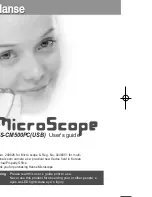 Hanse MicroScope HVS-CM500PC User Manual preview
