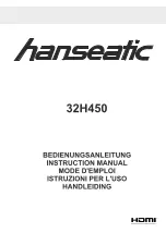 Предварительный просмотр 1 страницы Hanseatic 32H450 Instruction Manual