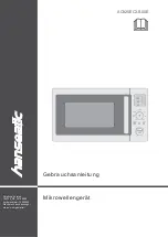 Preview for 1 page of Hanseatic AC925EC3-S00E User Manual