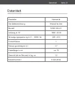 Предварительный просмотр 23 страницы Hanseatic WK8330LL01 User Manual