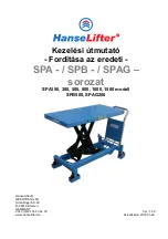 Предварительный просмотр 98 страницы HanseLifter SPA Series Operating Manual