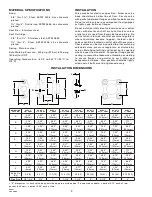 Предварительный просмотр 2 страницы Hansen HCK4-2 Specifications, Applications, Service Instructions & Parts