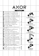 Preview for 1 page of Hansgrohe Axor Bouroullec 19146000 Instructions For Use/Assembly Instructions