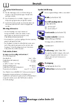 Preview for 2 page of Hansgrohe Axor Citterio 39010000 Instructions For Use/Assembly Instructions