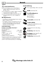 Preview for 2 page of Hansgrohe Axor Citterio M 34133000 Instructions For Use/Assembly Instructions