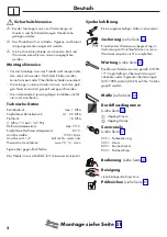 Preview for 2 page of Hansgrohe Axor Uno 45600 Series Instructions For Use/Assembly Instructions