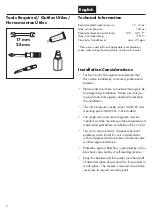 Preview for 2 page of Hansgrohe Axor Urquiola 11443 1 Series Installation/User Instructions/Warranty