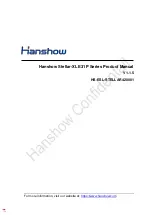 hanshow Stellar-XL E31P Series Product Manual предпросмотр