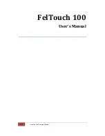 Hanson Technology FelTouch 100 User Manual предпросмотр