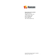 Предварительный просмотр 43 страницы Hanson 40-101-001 User Manual