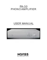 Preview for 1 page of HANSS ACOUSTICS PA-30 User Manual