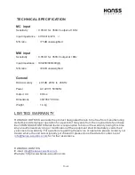 Preview for 5 page of HANSS ACOUSTICS PA-30 User Manual