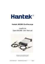 Hantek 6022BE User Manual preview