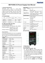 Preview for 1 page of Hantek HDP135V6 User Manual