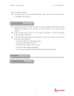 Preview for 6 page of HANTEL HTP-1900 User Manual