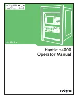 Hantle T4000 Operator'S Manual предпросмотр