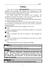 Preview for 4 page of Hanway STM125 2019 Operation Manual